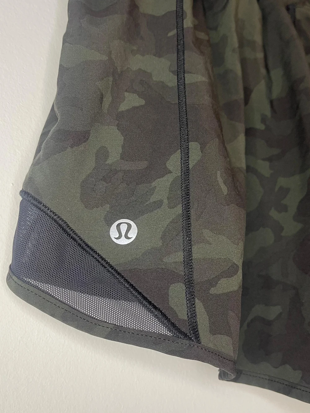 lululemon athletica Olive Camo Athletic Shorts